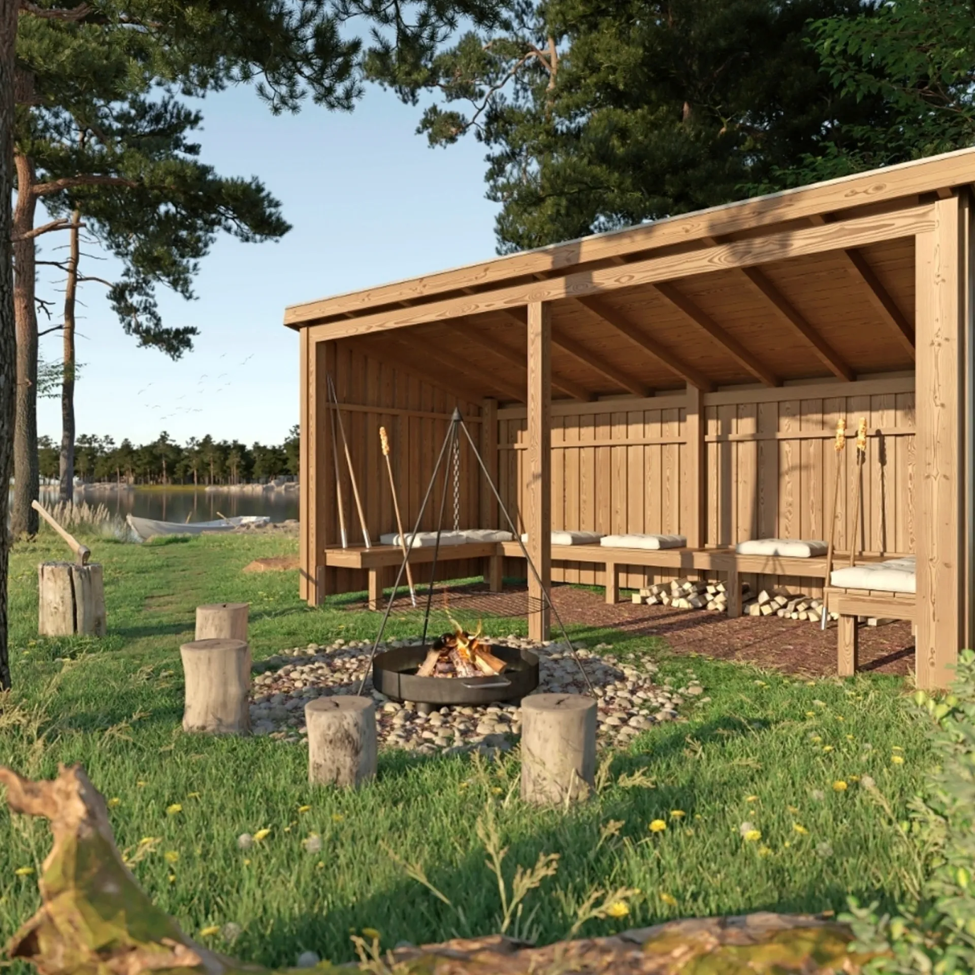 Plus BÅLHYTTE 9,5 M²