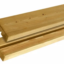 Plus CAFE MED RYGLÆN BÆNK NATUR 127 CM