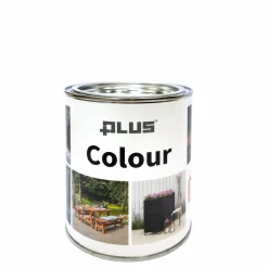 PLUS COLOUR LASUR FARVE TRÆBESKYTTELSE TRANSPARENT HVID 0,75 L