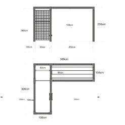 Plus DAYLIFE STÅLESPALIER 3,9 + 2 M2