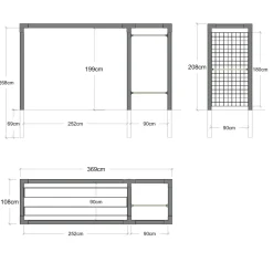 Plus DAYLIFE STÅLESPALIER 3,9 M2