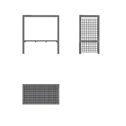 Plus DAYLIFE STÅLESPALIER 2,1 M2