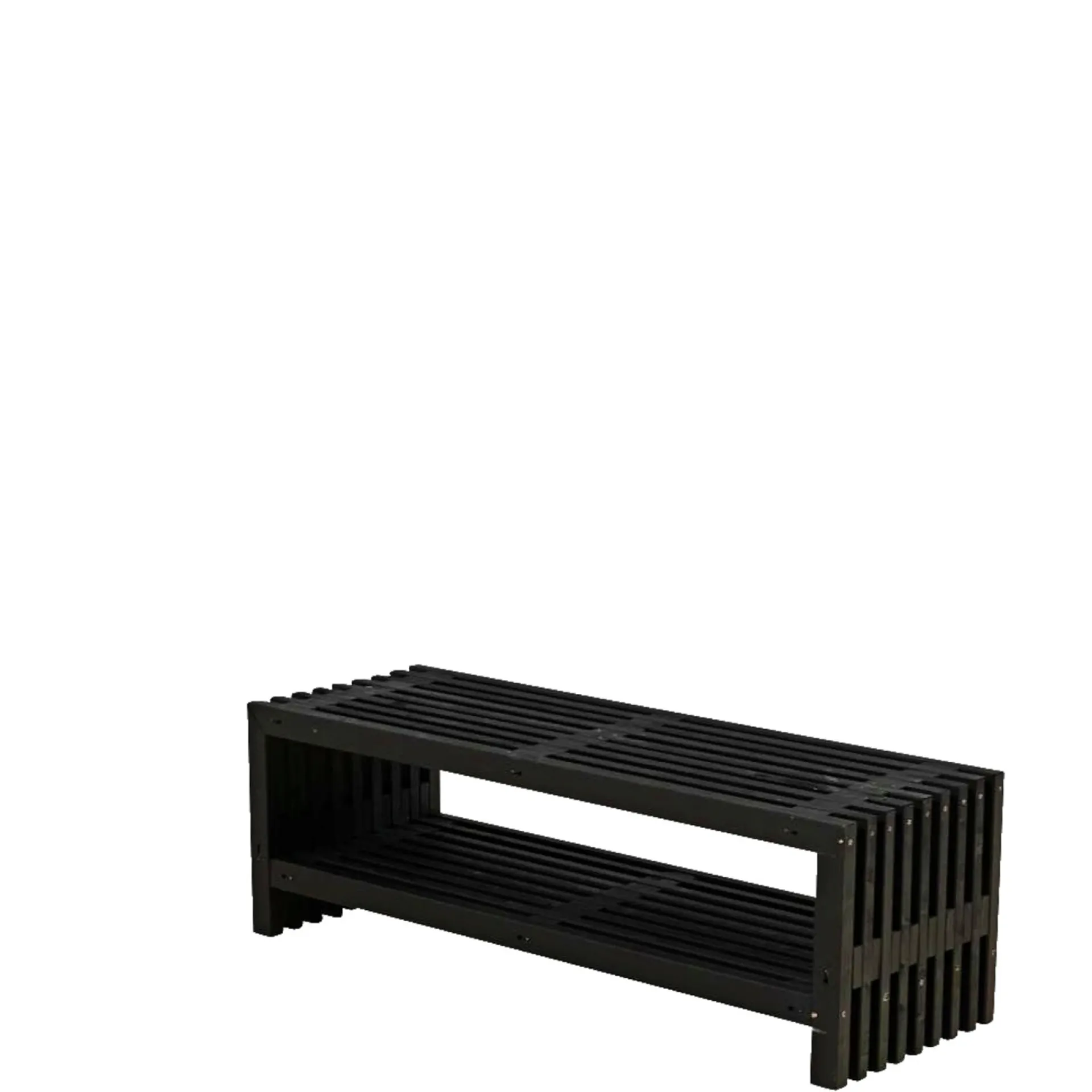 Plus RUSTIK TRALLEBÆNK SORT 138 CM