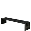 PLUS RUSTIK TRALLEBÆNK SORT 218 CM