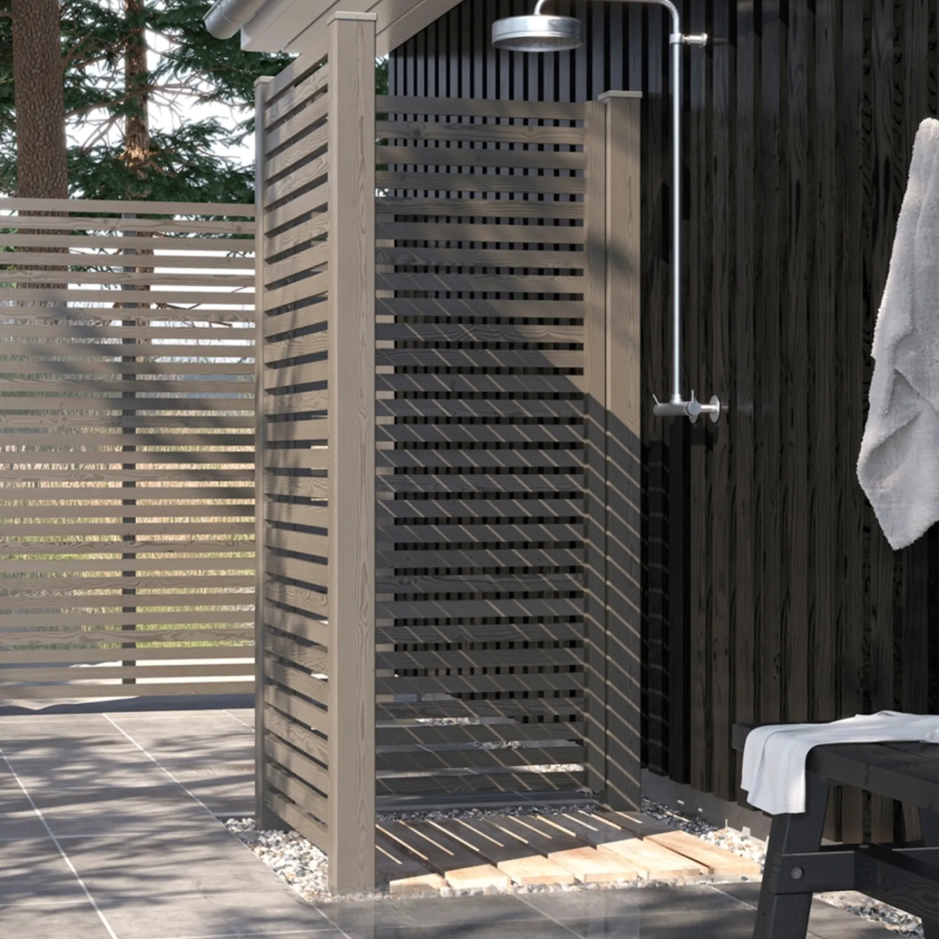 Plus STOLPEHAT STÅL UMBRAGRÅ 91 X 91 MM