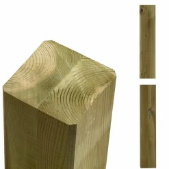 Plus STOLPE TRYKIMPRÆGNERET NTR KLASSE A NATUR 9 X 9 X 208 CM