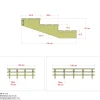 Plus 3 TRIN TERRASSETRAPPE 1200 X 420 MM