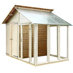 Plus UDERUM REDSKABSRUM M/DRIVHUS 6,6 M2