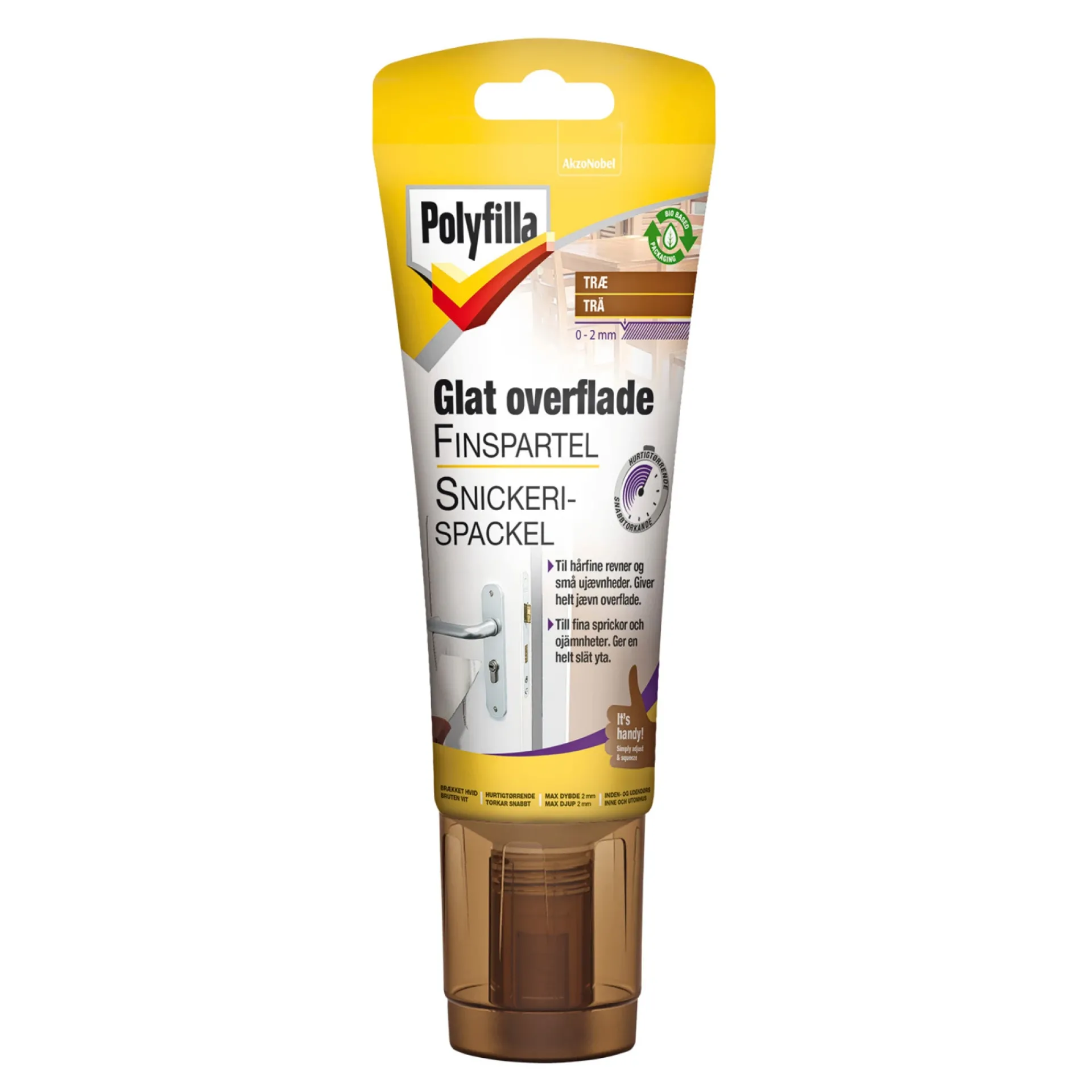 Polyfilla GLAT OVERFLADE SPARTELMASSE/FILLER 400 G HVID