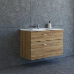 Scanbad DELTA KARAT BADMØBEL VARM EG 2 SKUFFER 101 CM