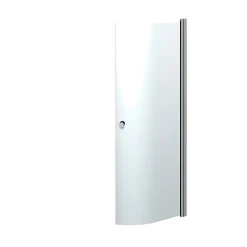 Scanbad FLEXI MAT ALU PROFIL, 1 STK. BRUSEDØR 74 CM KLART GLAS
