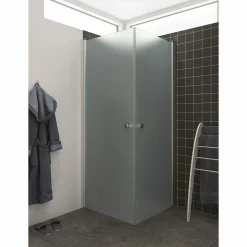 Scanbad FLEXI MAT ALU PROFIL, 1 STK. BRUSEDØR 69 CM FROSTET GLAS