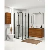 Scanbad FLEXI SORT PROFIL, 1 STK. FOLDEDØR KLAR GLAS 99 CM