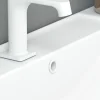 Scanbad MAT HVID Ø 30 MM OVERLØBSROSET