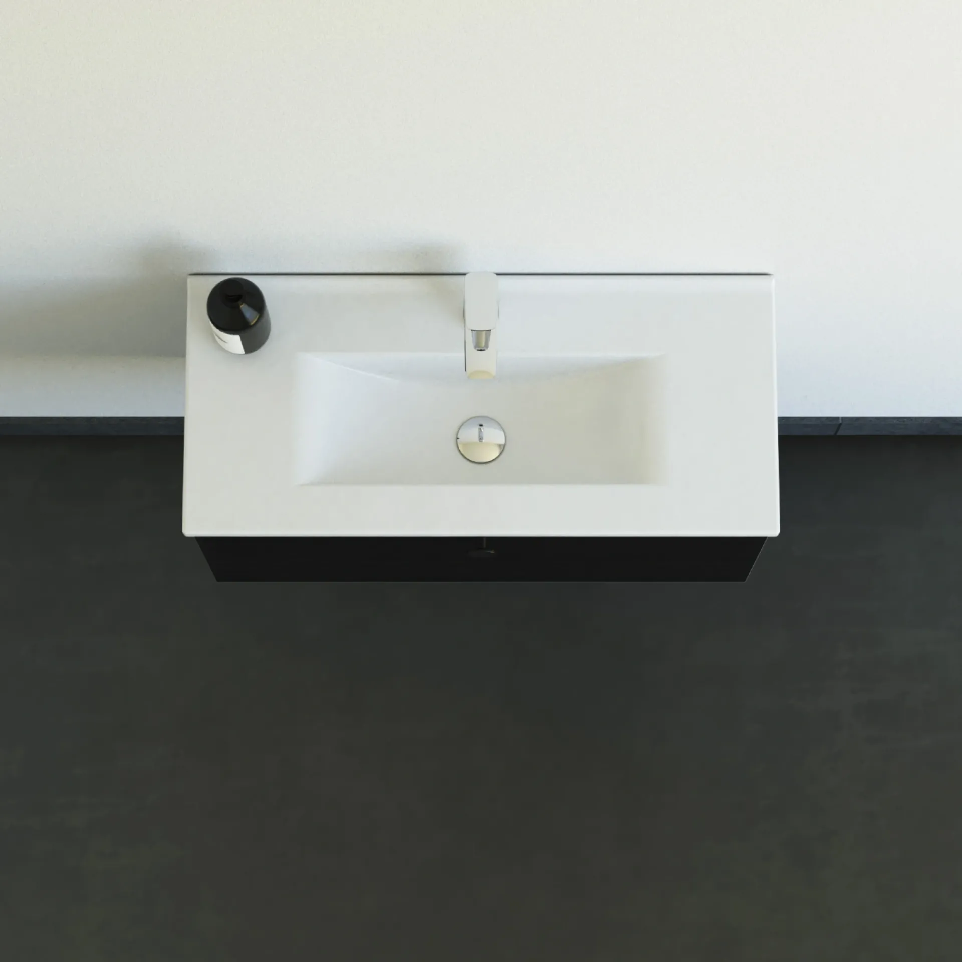 Scanbad MULTO AMBER BADMØBEL SORT 1 LÅGE 81 CM