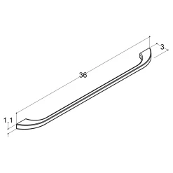Scanbad PLAY GREB BLANK KROM 36 CM