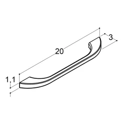 Scanbad PLAY GREB BLANK KROM 20 CM