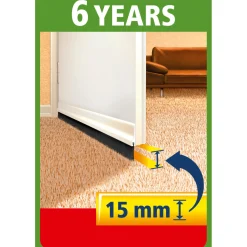 Tesa MOLL TIL TEKSTILGULVE BØRSTELISTE 1 M X 43 MM X 15 MM HVID