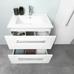 VASSO BADMØBEL HVID MAT 2 SKUFFER 60 CM