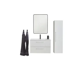 VASSO MILANO SOFTCLOSE BADMØBEL HVID 2 SKUFFER 120 CM