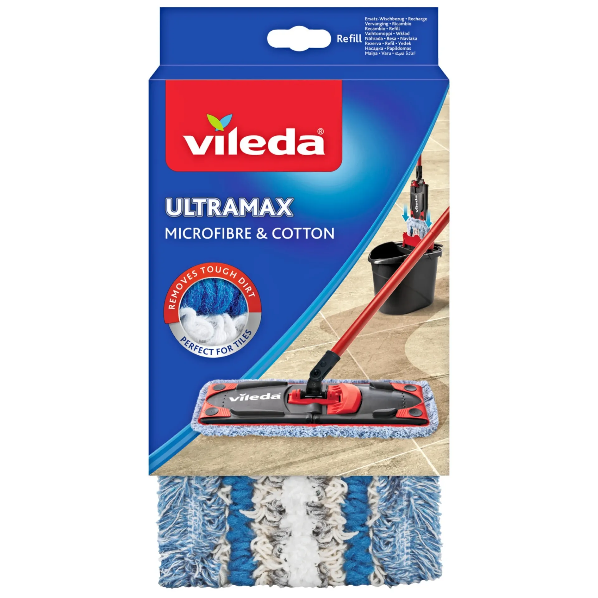 Vileda COMBI ULTRA MAX REFILL VÅDMOPPE 2,3X14X26 CM
