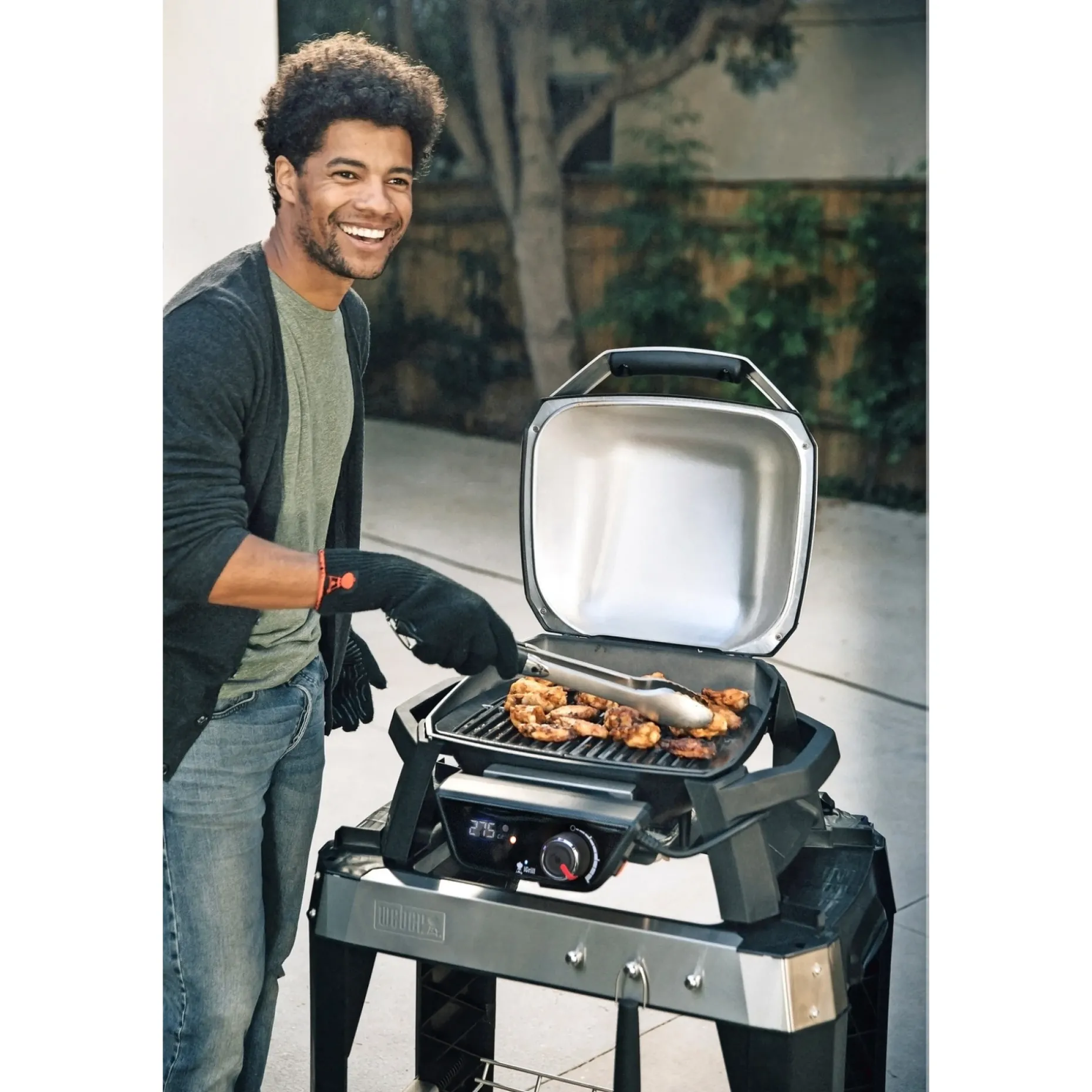 WEBER PULSE 2000 - MED STATIV ELGRILL SORT