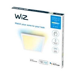 WIZ FIRKANTET PANEL HVID 36W 60X60 CM