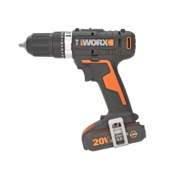 Worx WX370 BORE-/SKRUEMASKINE AKKU MED BATTERI OG LADER