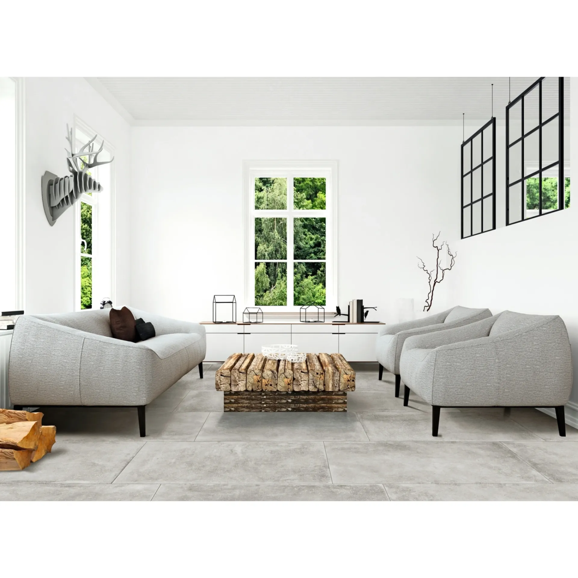 XL-BYG PIETRA LIMESTONE GREY GULVFLISE 60X120 GRÅ