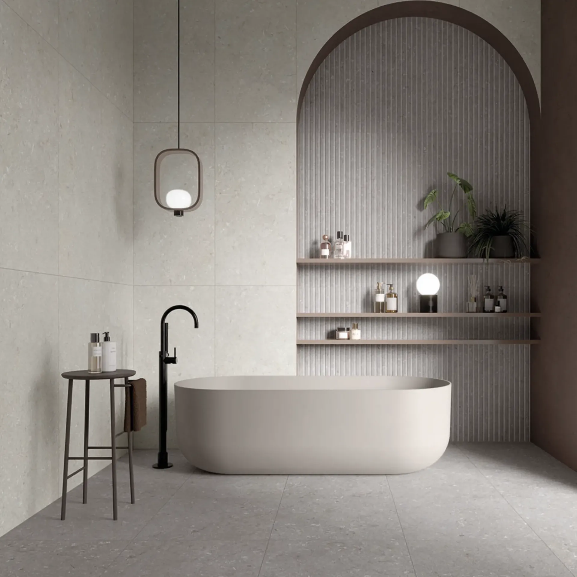 XL-BYG SHELLSTONE GRIGIO SOKKELFLISE 7X60 GRÅ